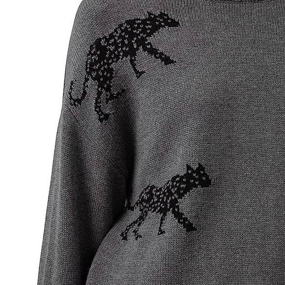 RAILS PERCI SWEATER - JUNGLE CAT
ASH GRAY - SIZE SMALL
95% COTTON /5% CASHMERE - Picture 2 of 11